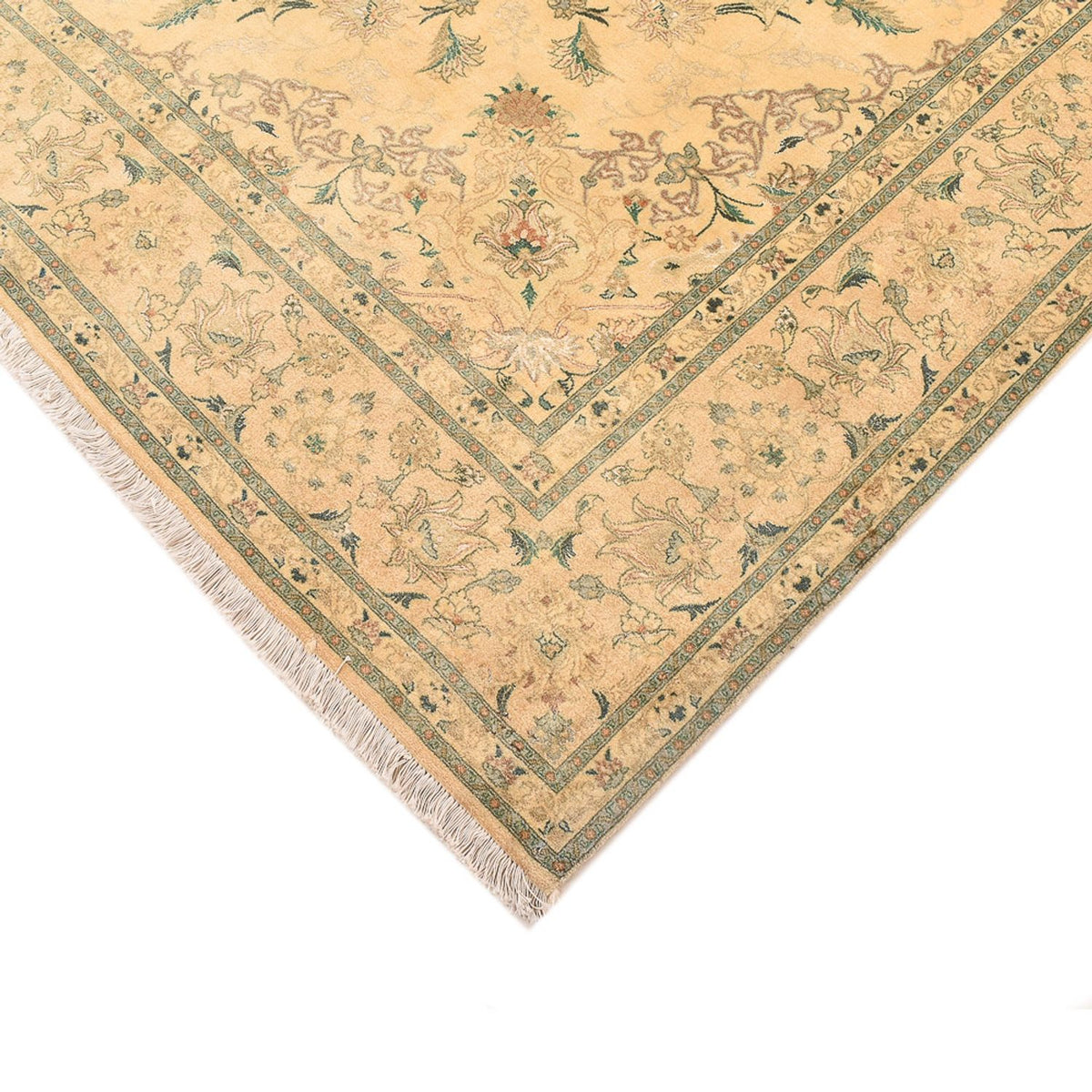 Perzisch tapijt - Tabriz - Royal vierkant  - 200 x 190 cm - geel