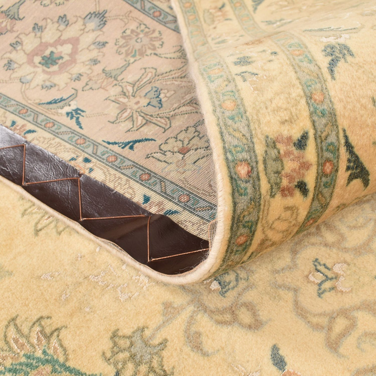 Perzisch tapijt - Tabriz - Royal vierkant  - 200 x 190 cm - geel