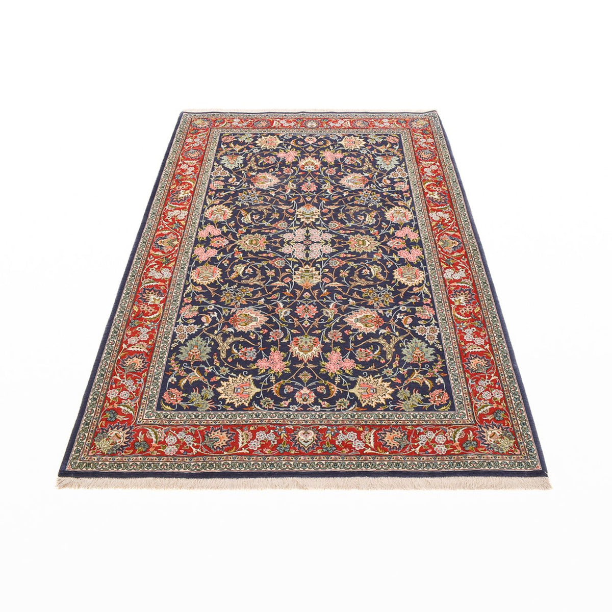 Perzisch tapijt - Isfahan - Premium - 220 x 140 cm - donkerblauw