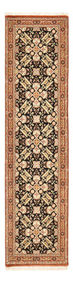 Loper Perzisch tapijt - Ghom - Koninklijk - 209 x 50 cm - donker beige
