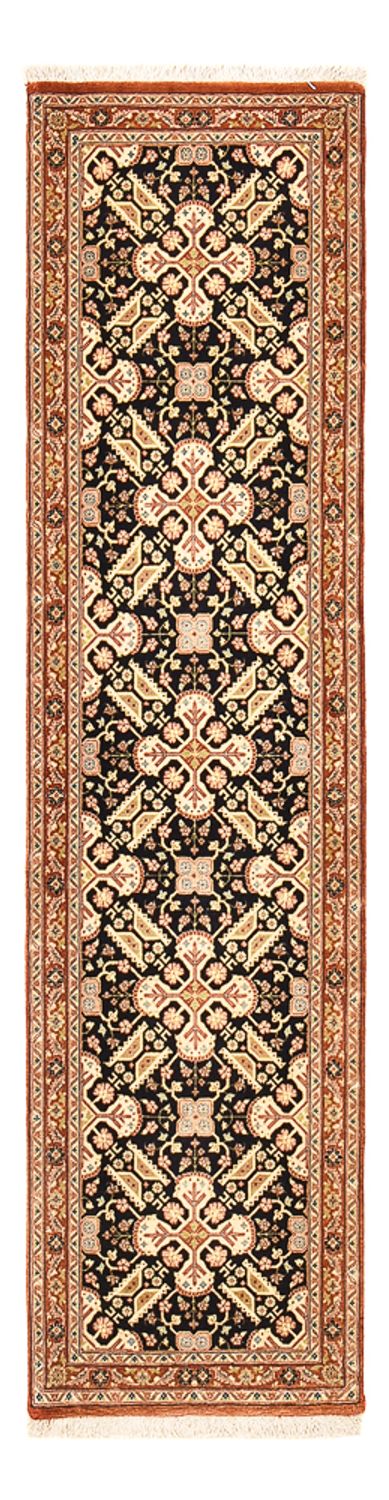 Loper Perzisch tapijt - Ghom - Koninklijk - 209 x 50 cm - donker beige