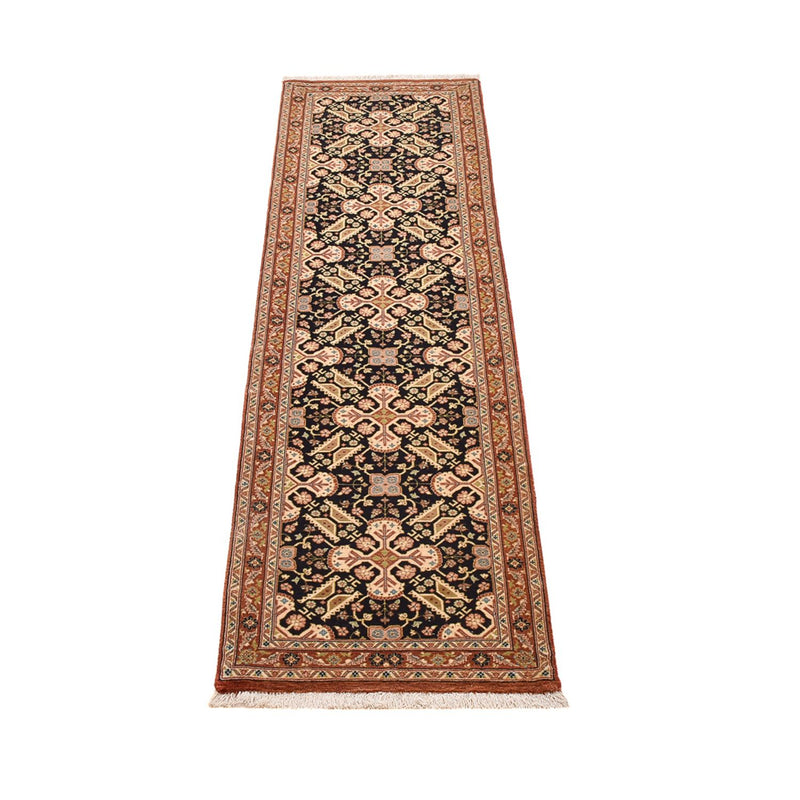 Loper Perzisch tapijt - Ghom - Koninklijk - 209 x 50 cm - donker beige