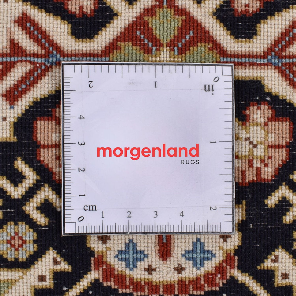 Loper Perzisch tapijt - Ghom - Koninklijk - 209 x 50 cm - donker beige