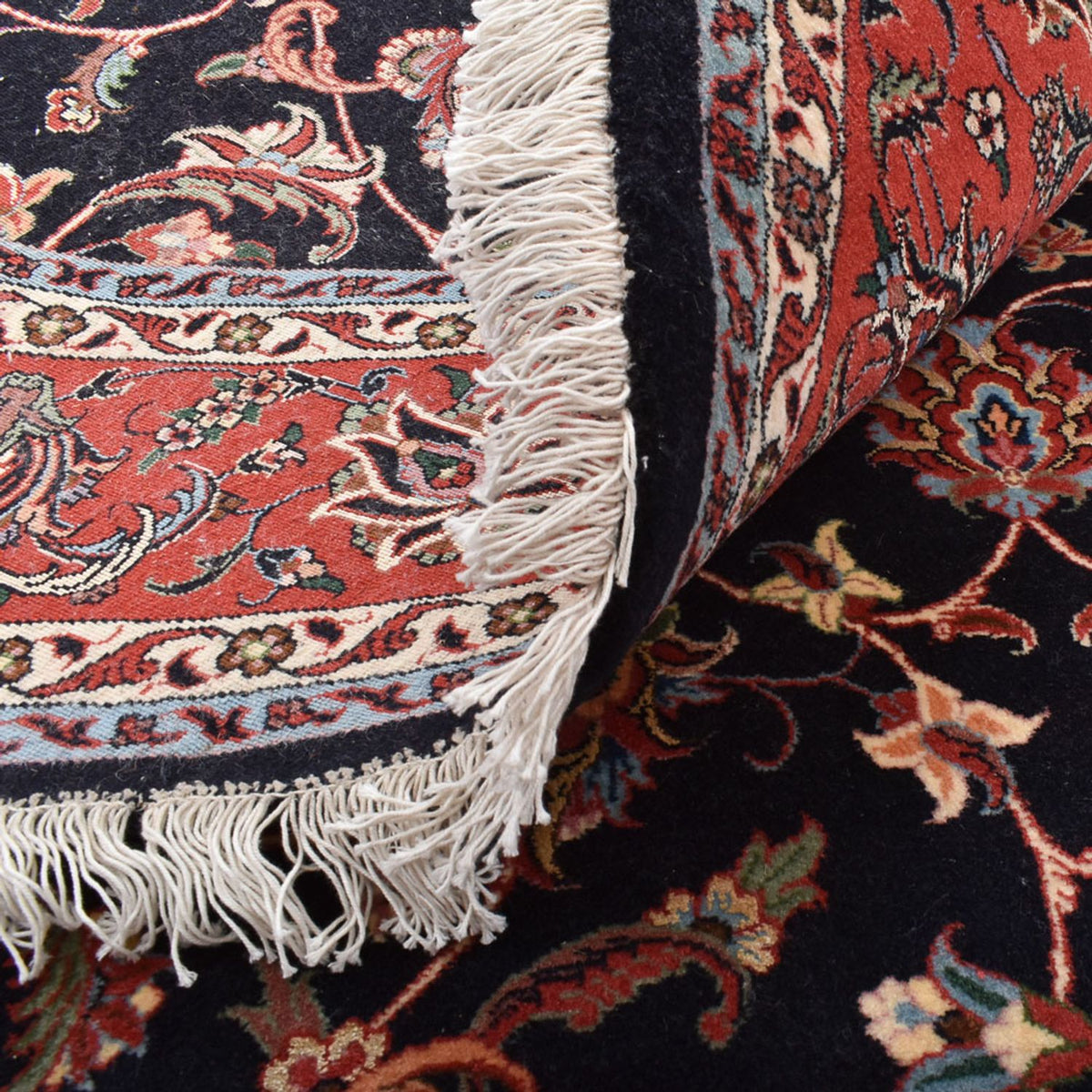 Perzisch tapijt - Bijar rond  - 200 x 200 cm - donkerrood