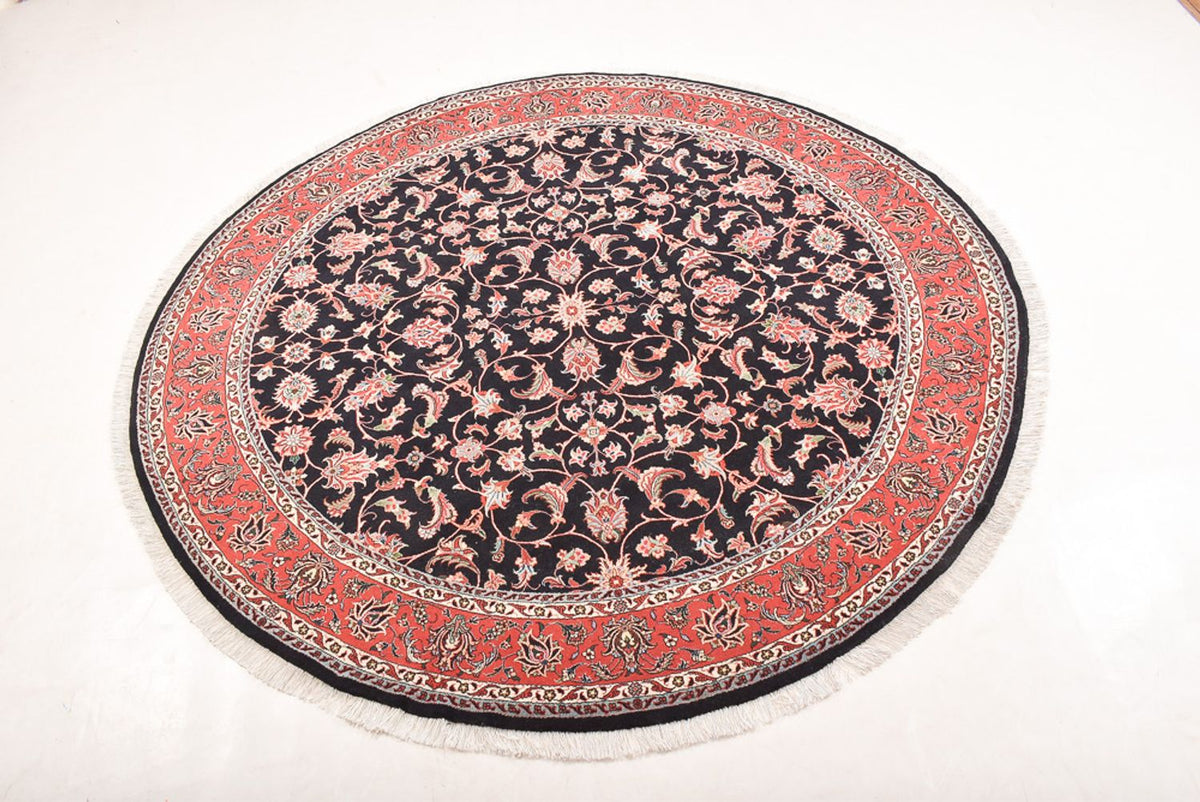 Perzisch tapijt - Bijar rond  - 200 x 200 cm - donkerrood