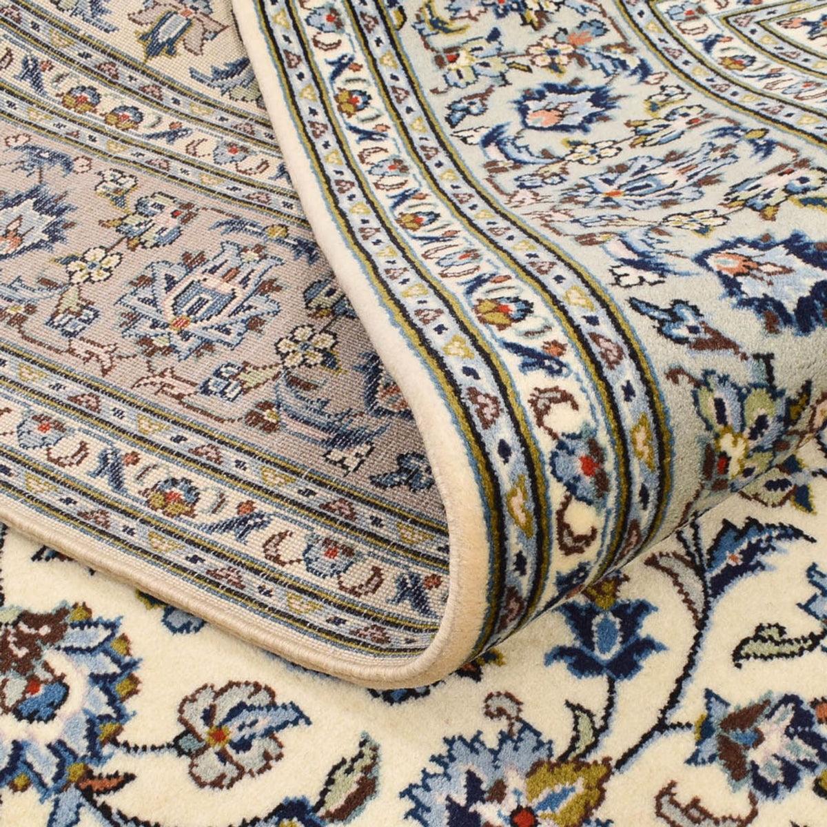 Perzisch tapijt - Keshan - 220 x 140 cm - lichtgrijs