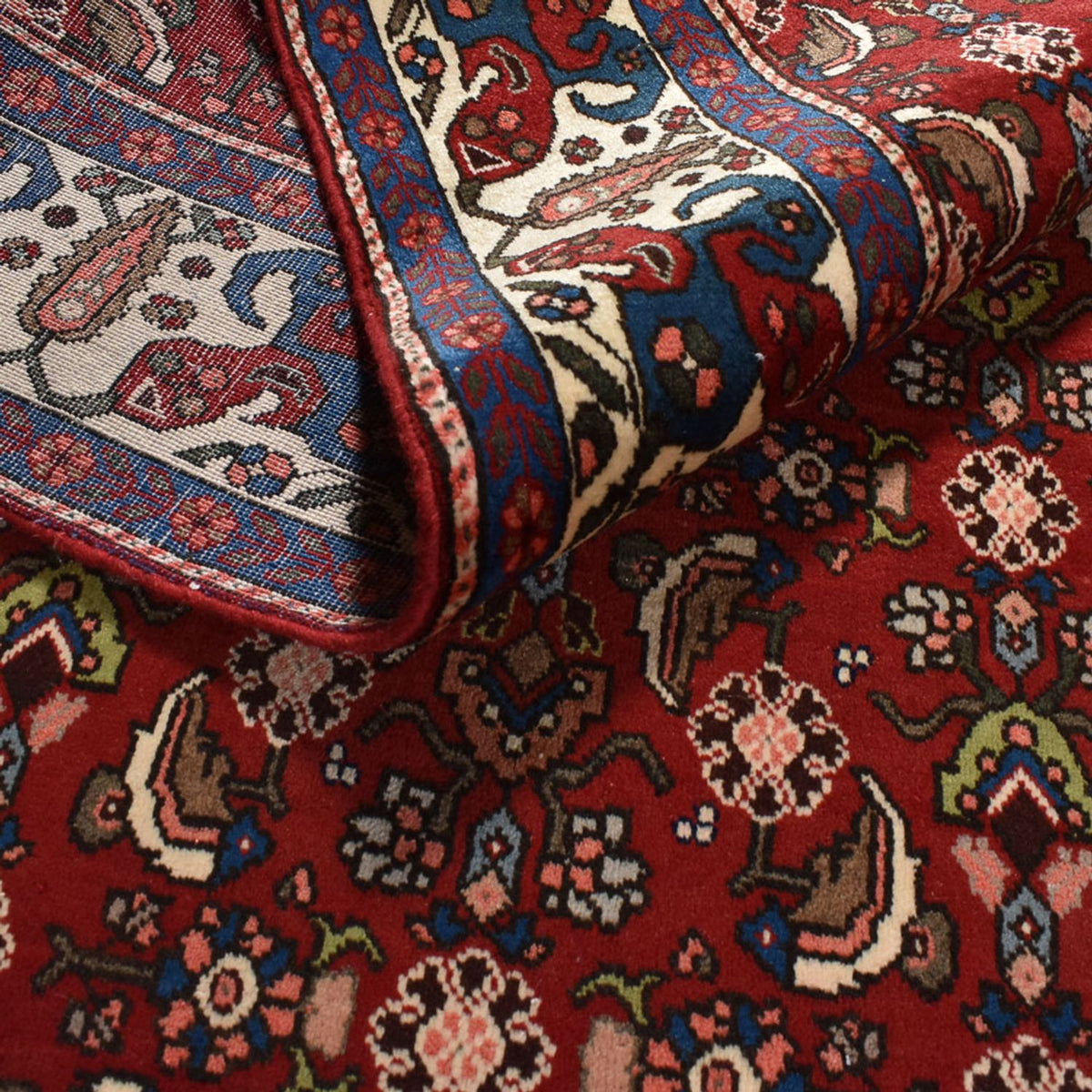 Perzisch tapijt - Bijar - 316 x 204 cm - donkerrood