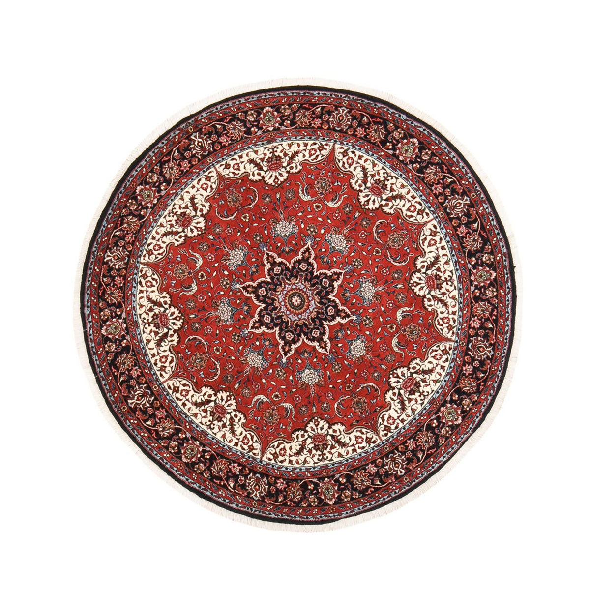 Perzisch tapijt - Bijar rond  - 150 x 150 cm - rood