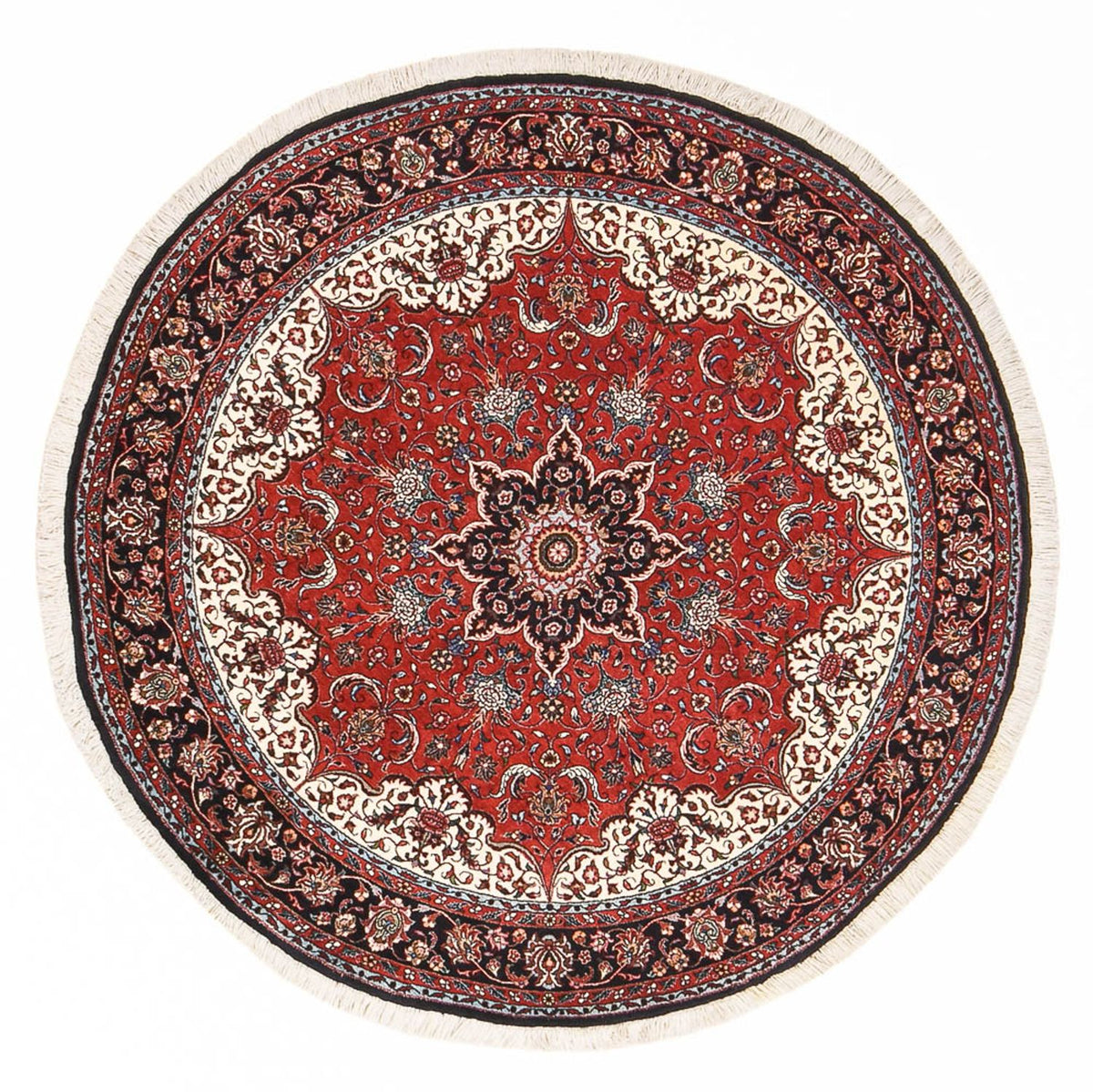 Perzisch tapijt - Bijar rond  - 150 x 150 cm - rood