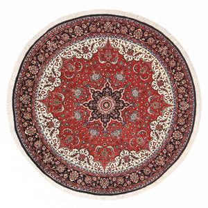 Perzisch tapijt - Bijar rond  - 150 x 150 cm - rood