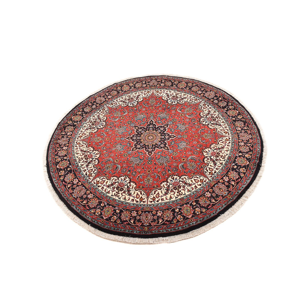 Perzisch tapijt - Bijar rond  - 150 x 150 cm - rood