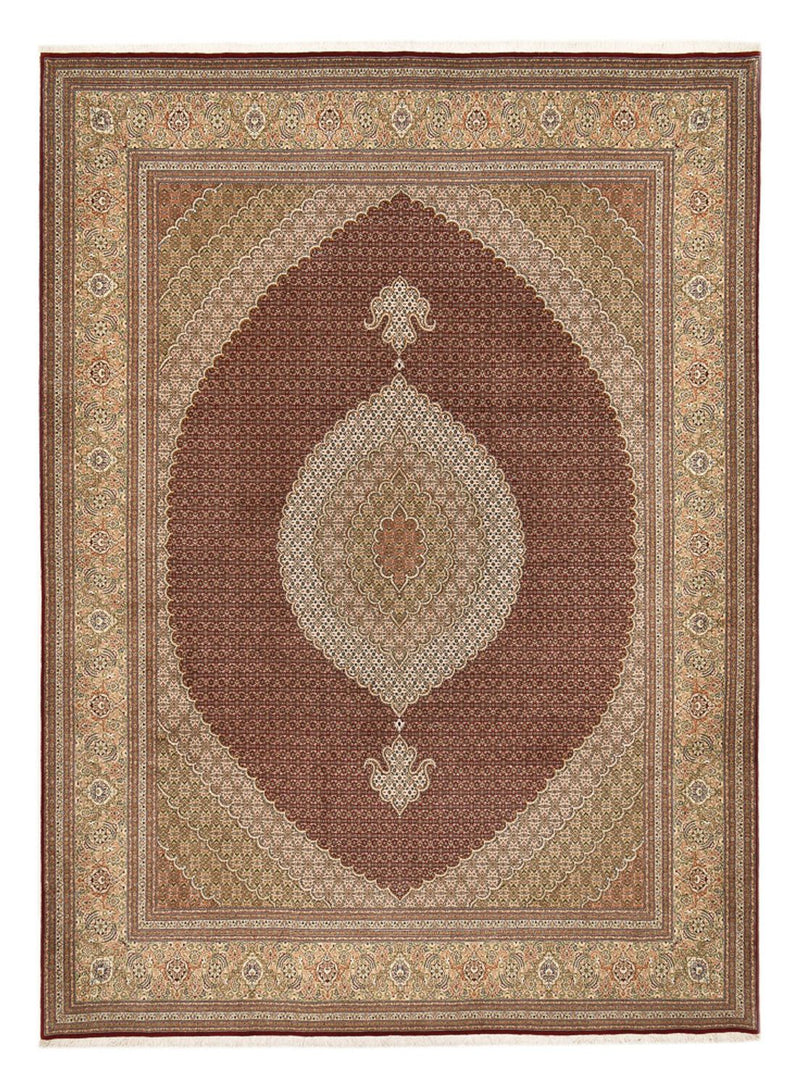 Perzisch tapijt - Tabriz - Royal - 407 x 301 cm - donker beige