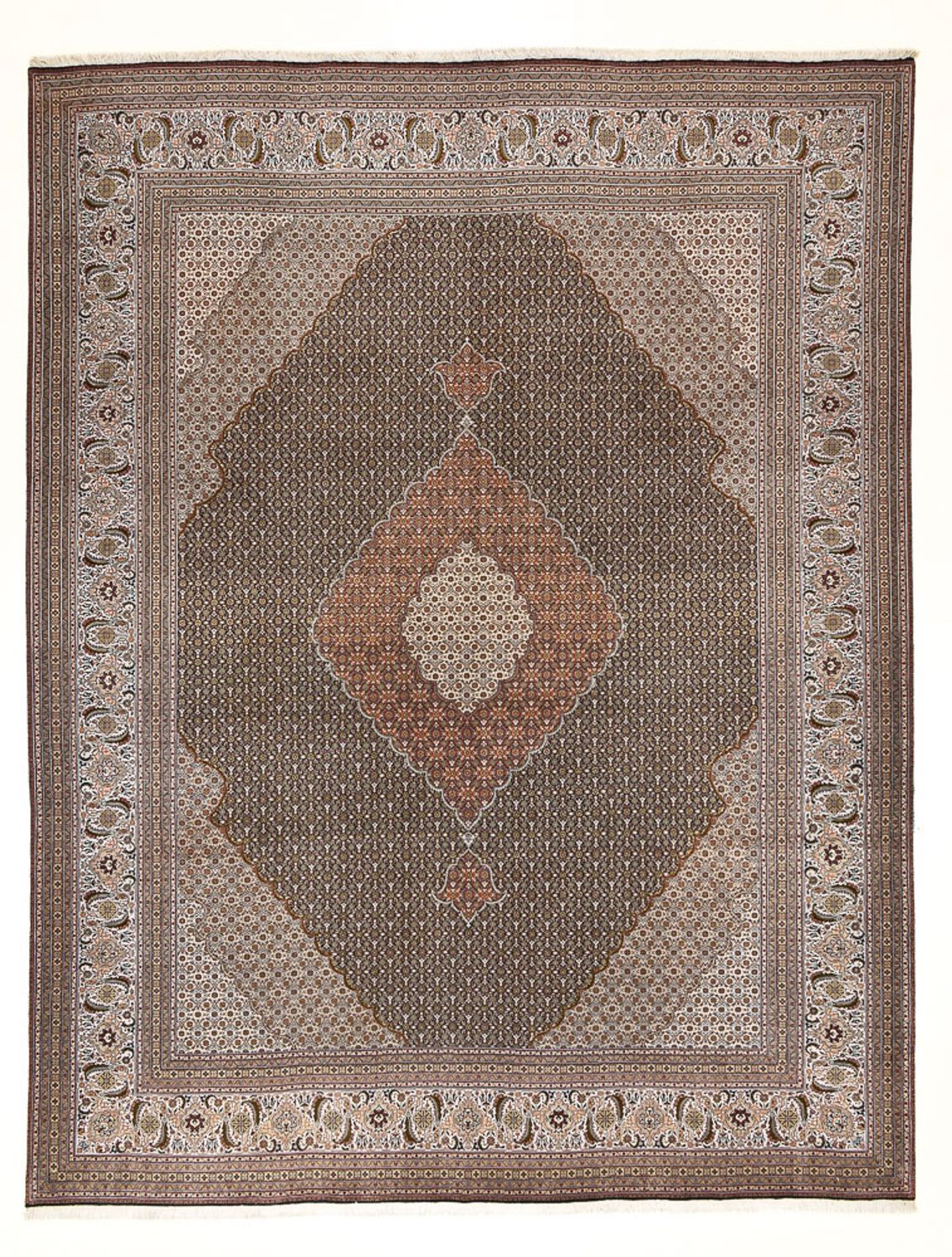 Perzisch tapijt - Tabriz - Royal - 393 x 305 cm - zand