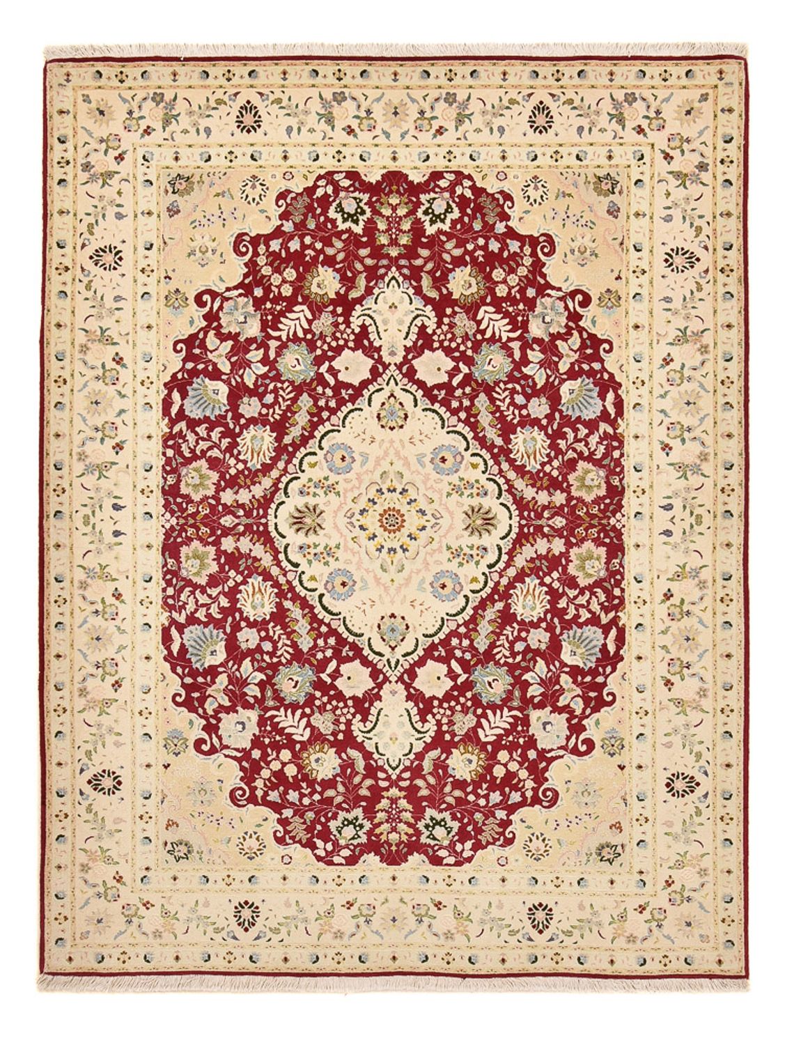 Perzisch tapijt - Tabriz - Royal - 210 x 153 cm - rood