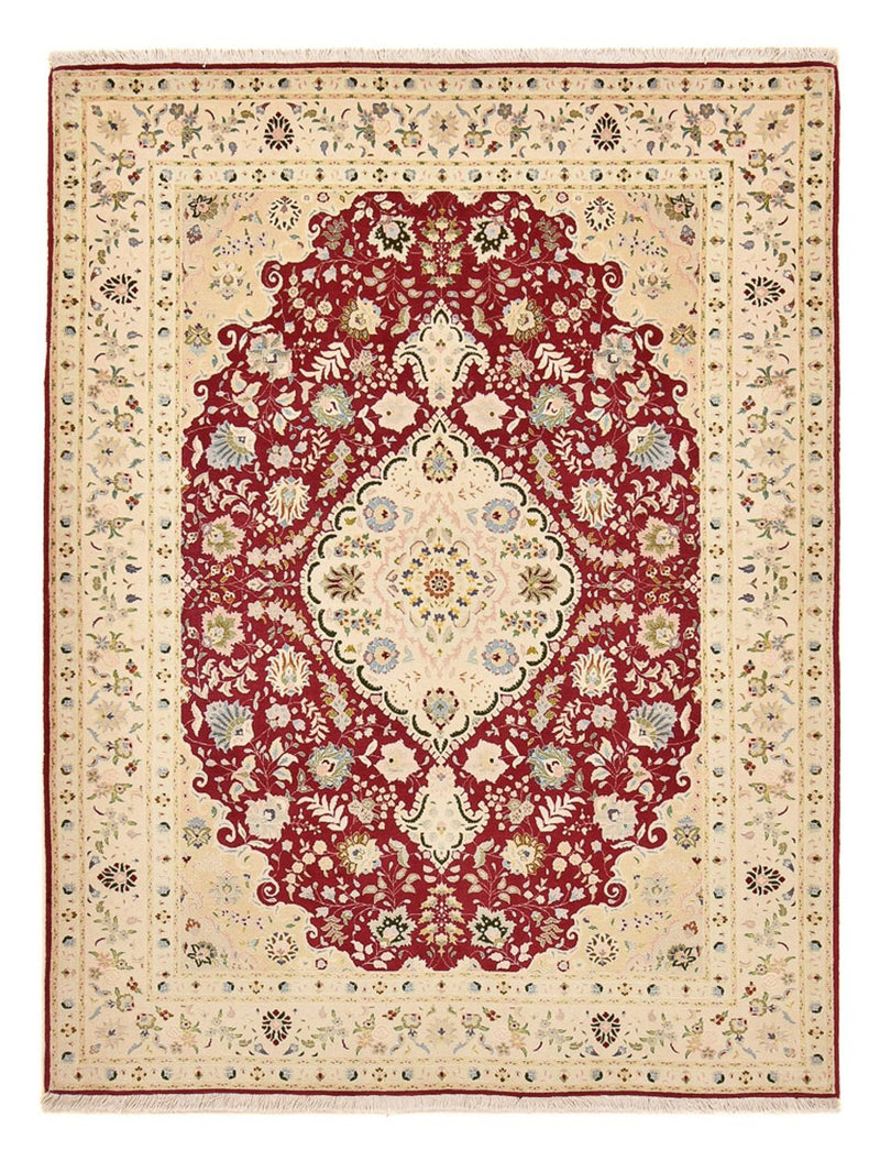 Perzisch tapijt - Tabriz - Royal - 210 x 153 cm - rood