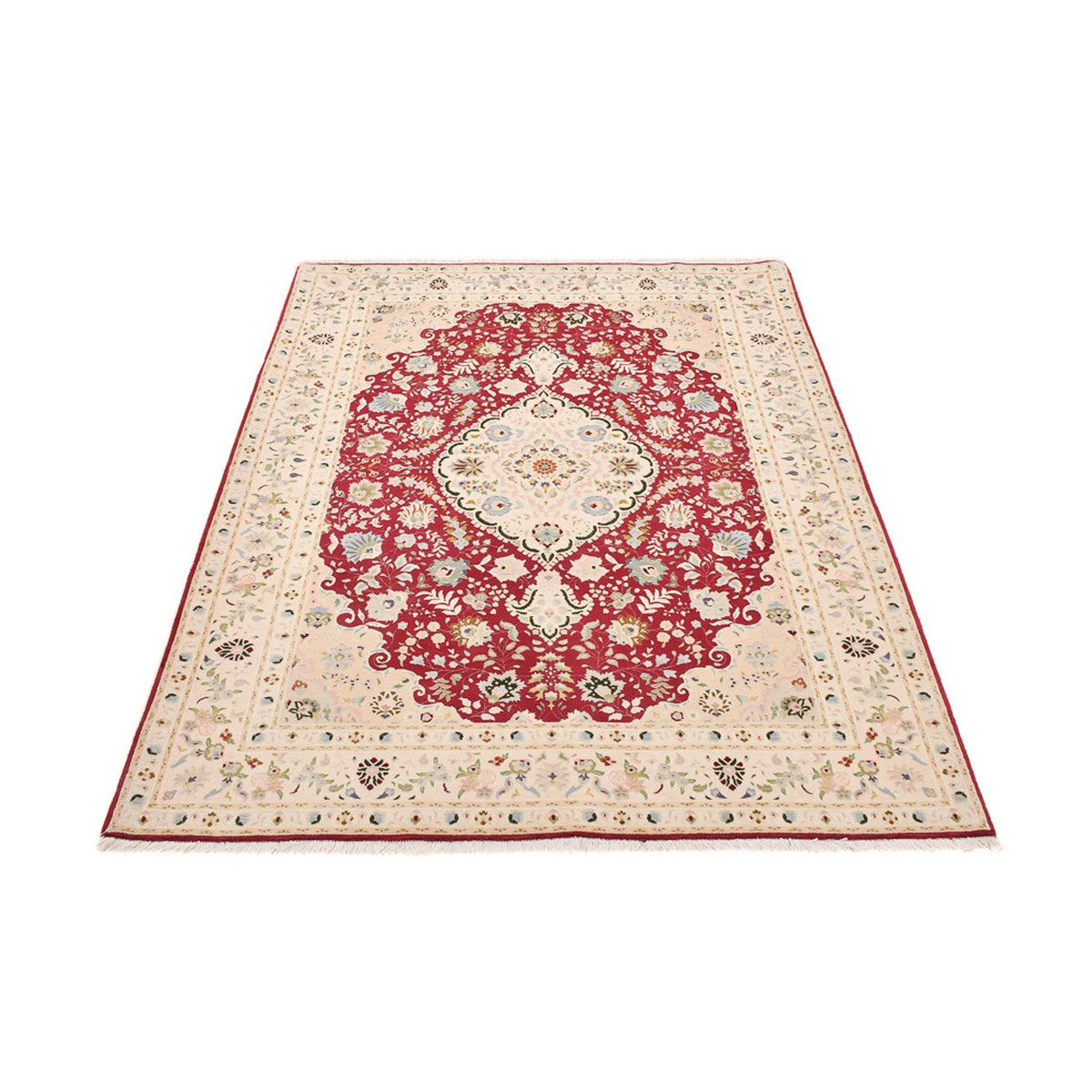 Perzisch tapijt - Tabriz - Royal - 210 x 153 cm - rood