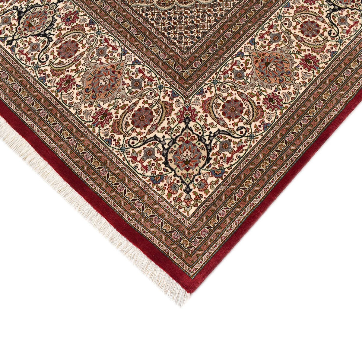 Perzisch tapijt - Tabriz - Royal - 410 x 302 cm - donker beige