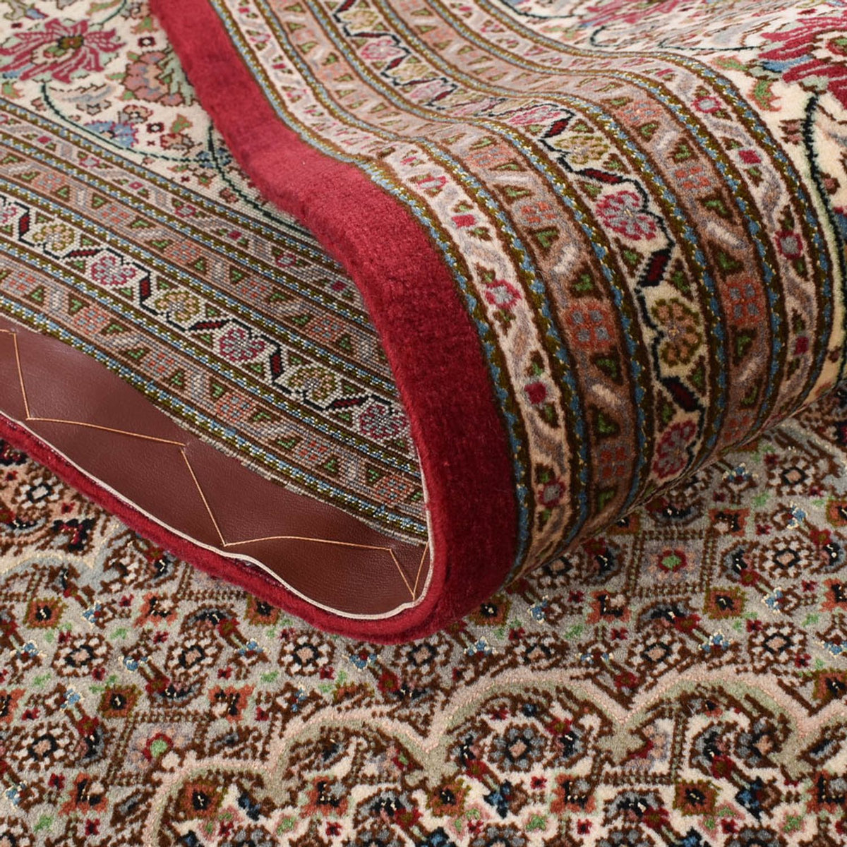 Perzisch tapijt - Tabriz - Royal - 410 x 302 cm - donker beige