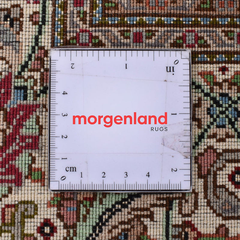 Perzisch tapijt - Tabriz - Royal - 410 x 302 cm - donker beige