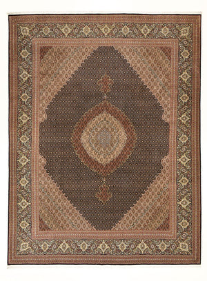 Perzisch tapijt - Tabriz - Royal - 400 x 300 cm - donker camel