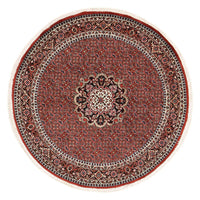 Perzisch tapijt - Bijar rond  - 150 x 150 cm - donkerrood