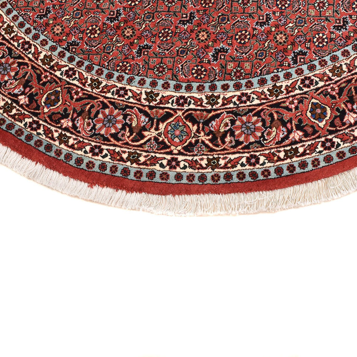 Perzisch tapijt - Bijar rond  - 150 x 150 cm - donkerrood