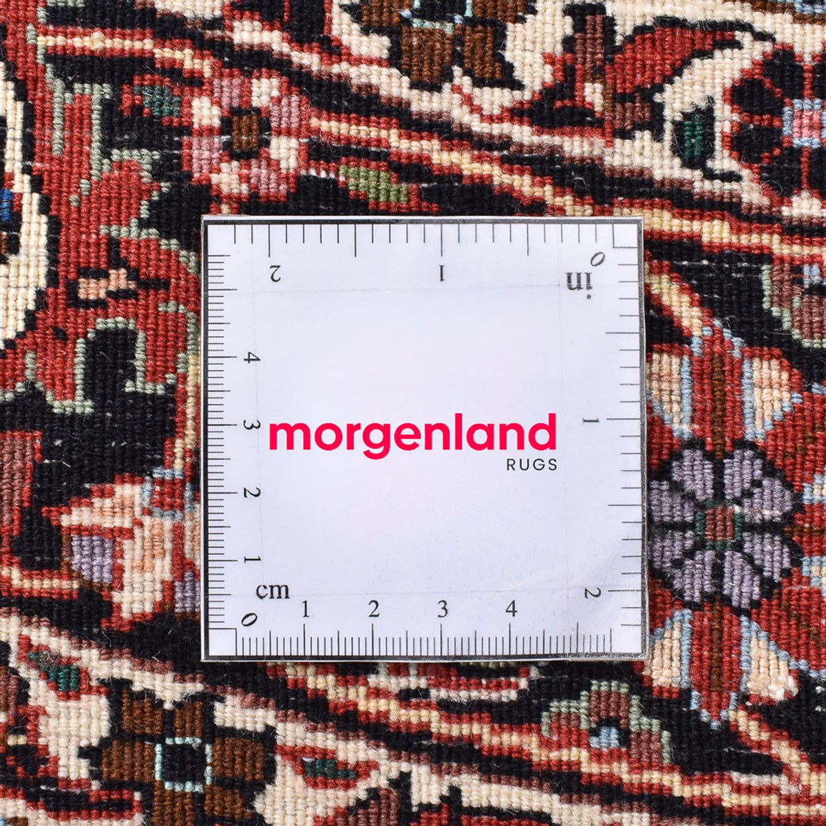 Perzisch tapijt - Bijar rond  - 150 x 150 cm - donkerrood