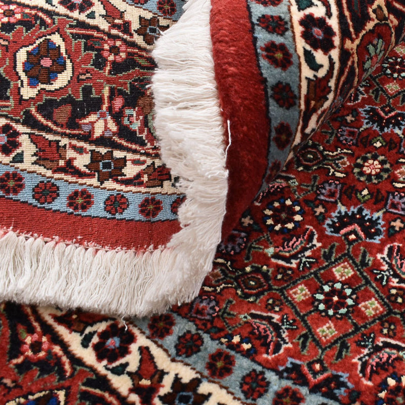 Perzisch tapijt - Bijar rond  - 150 x 150 cm - donkerrood