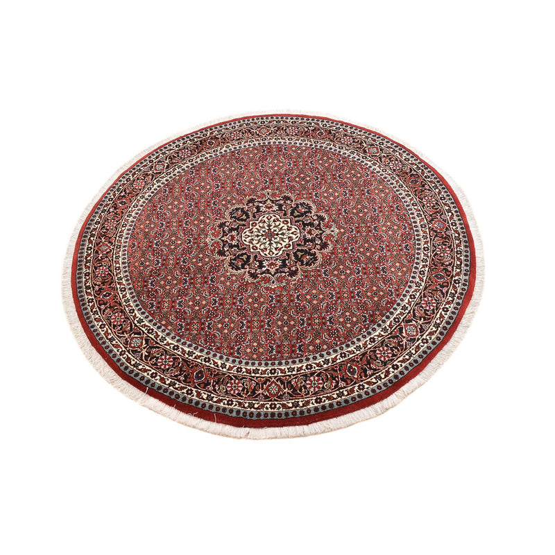 Perzisch tapijt - Bijar rond  - 150 x 150 cm - donkerrood