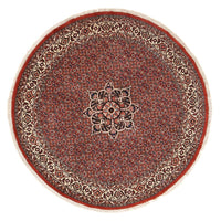 Perzisch tapijt - Bijar rond  - 170 x 170 cm - donkerrood