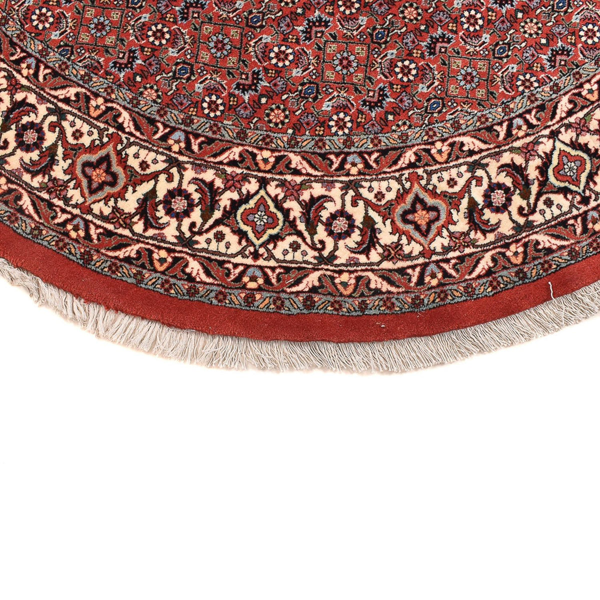 Perzisch tapijt - Bijar rond  - 170 x 170 cm - donkerrood