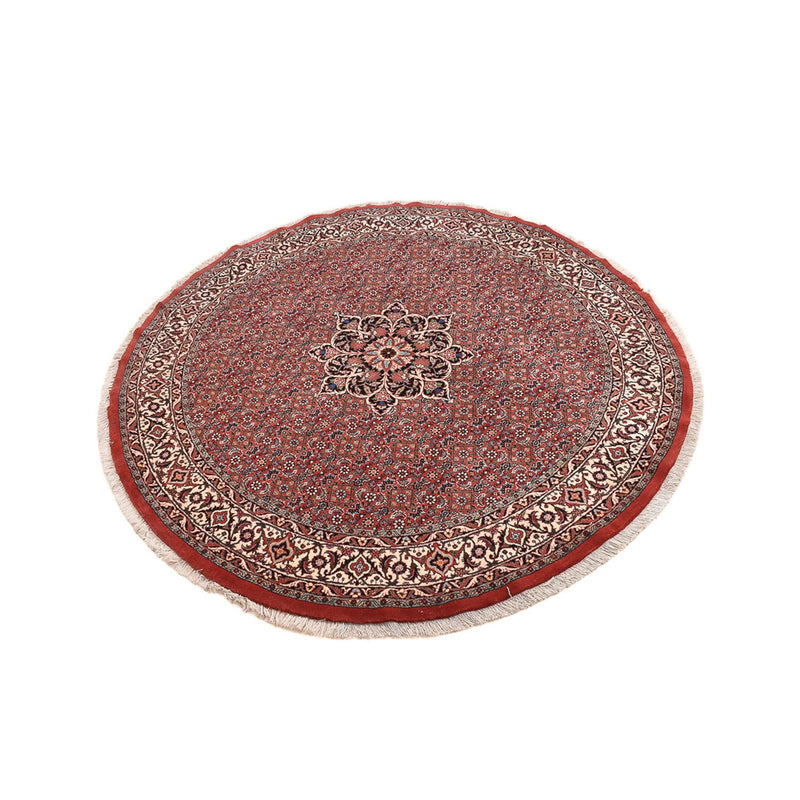 Perzisch tapijt - Bijar rond  - 170 x 170 cm - donkerrood