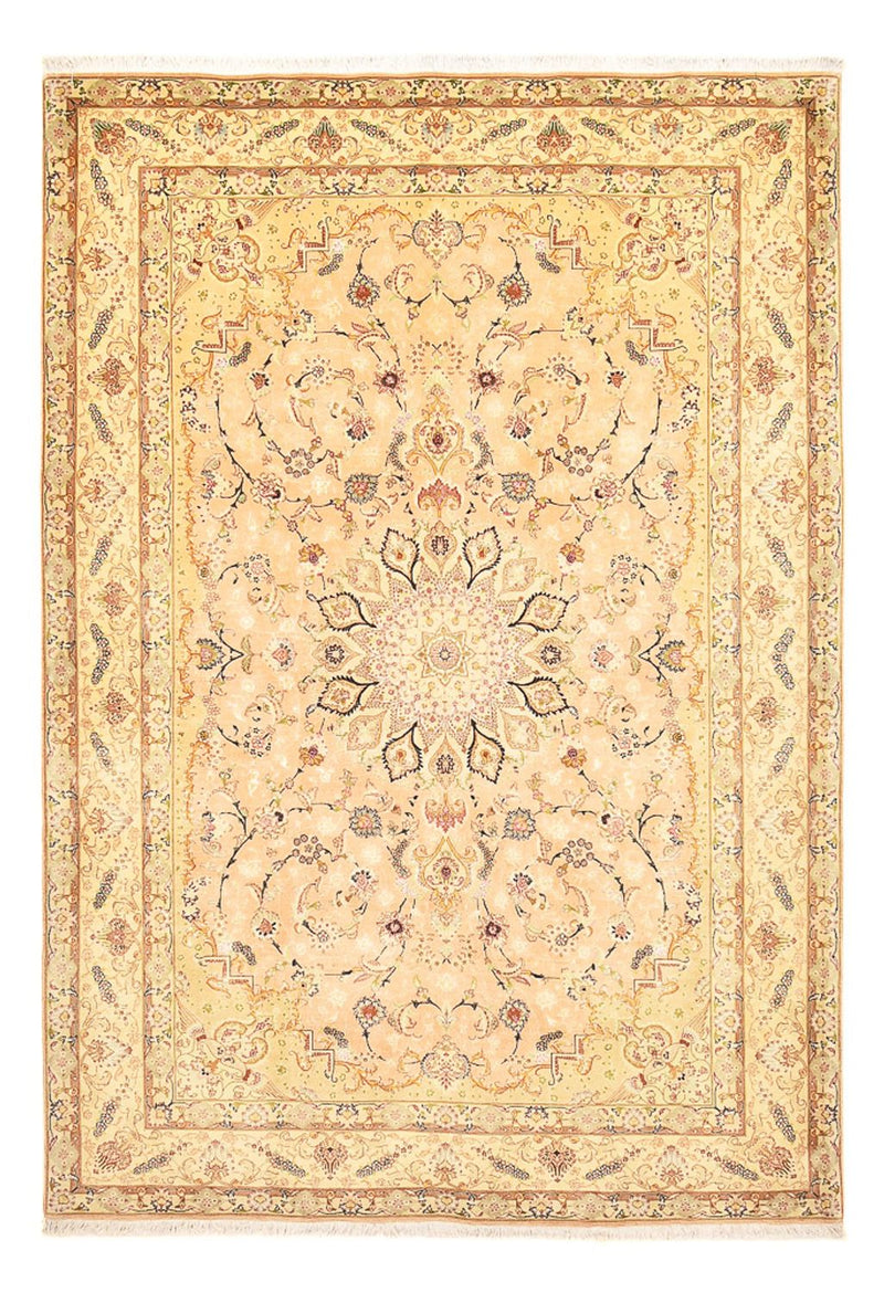 Perzisch tapijt - Tabriz - Royal - 294 x 203 cm - geel