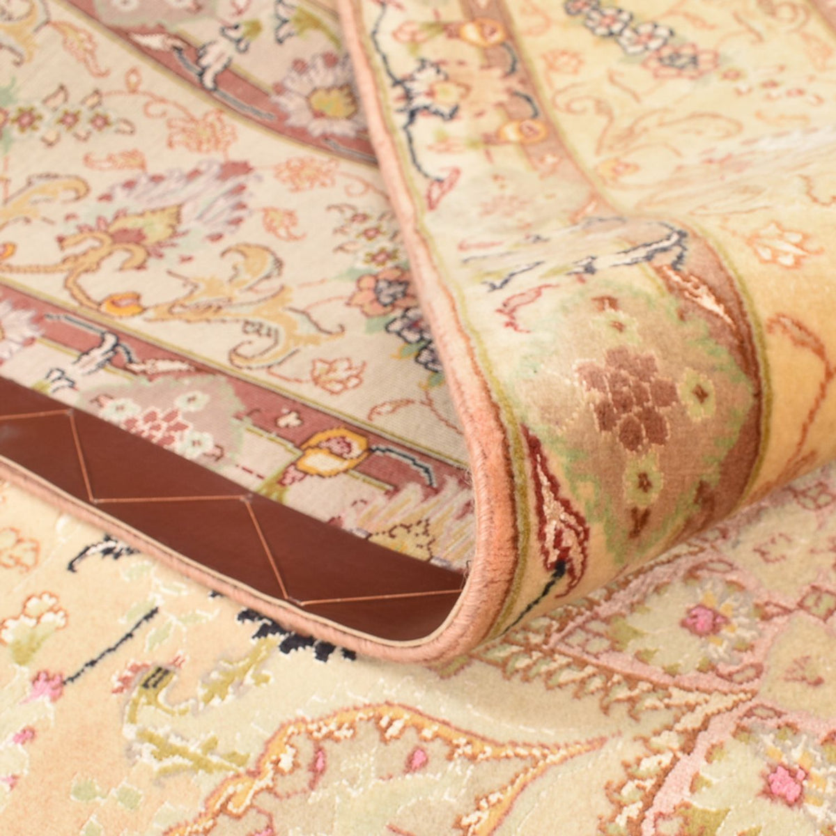 Perzisch tapijt - Tabriz - Royal - 294 x 203 cm - geel