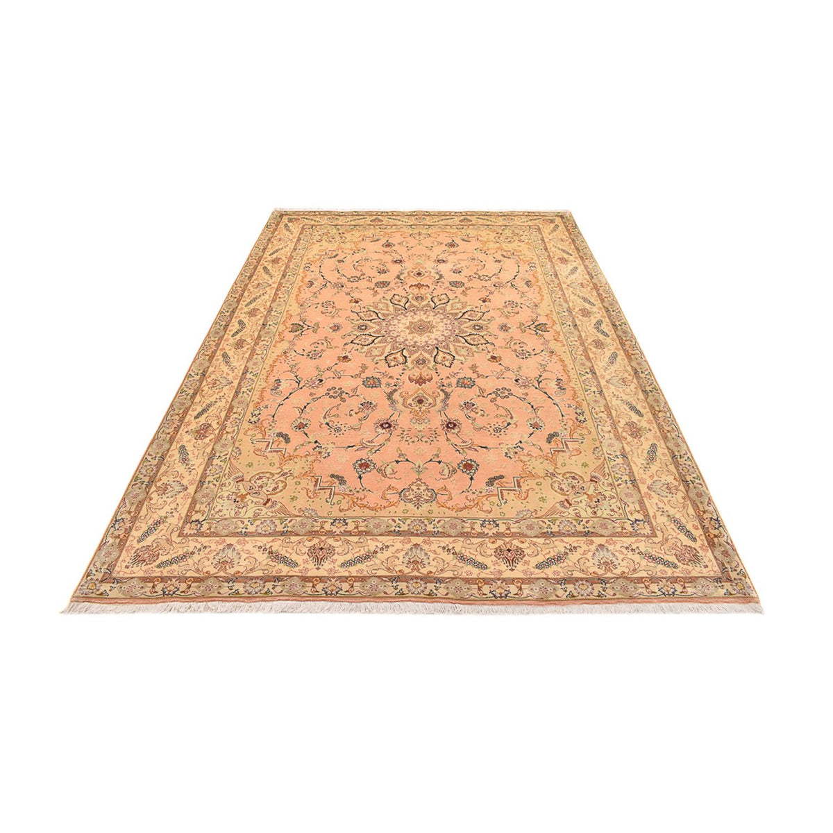 Perzisch tapijt - Tabriz - Royal - 294 x 203 cm - geel