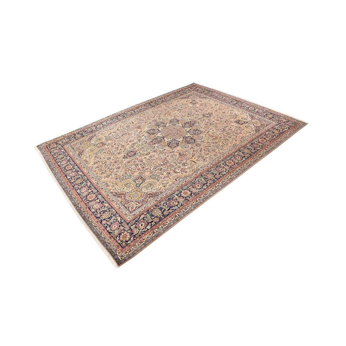Perzisch tapijt - Tabriz - Royal - 400 x 300 cm - beige
