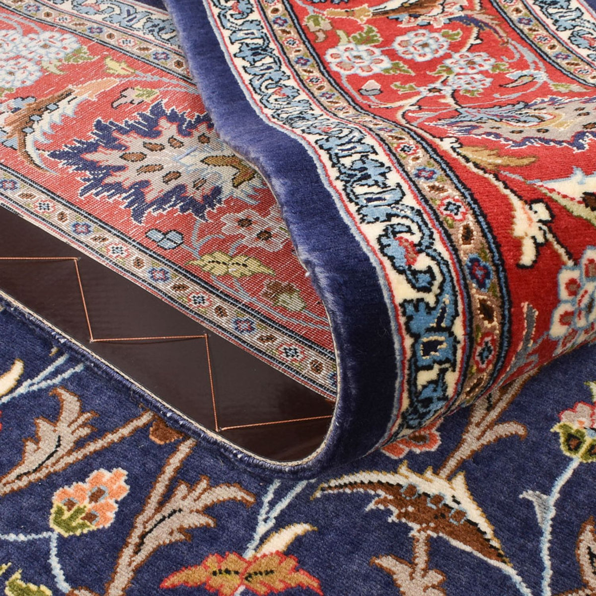 Perzisch tapijt - Isfahan - Premium - 226 x 136 cm - donkerblauw