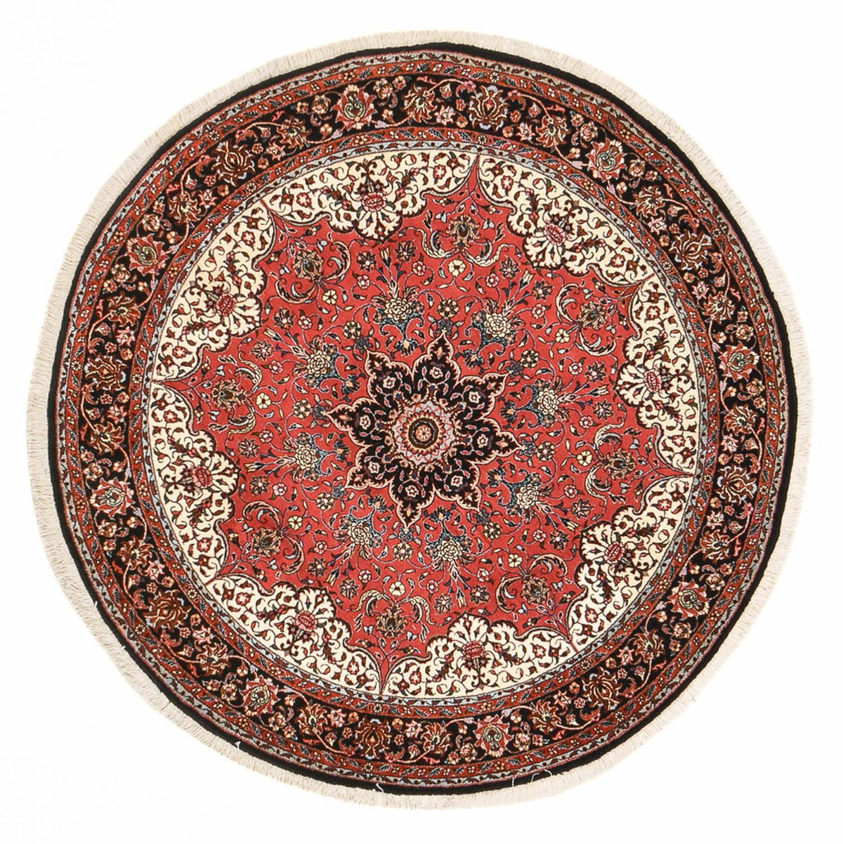 Perzisch tapijt - Bijar rond  - 150 x 150 cm - rood