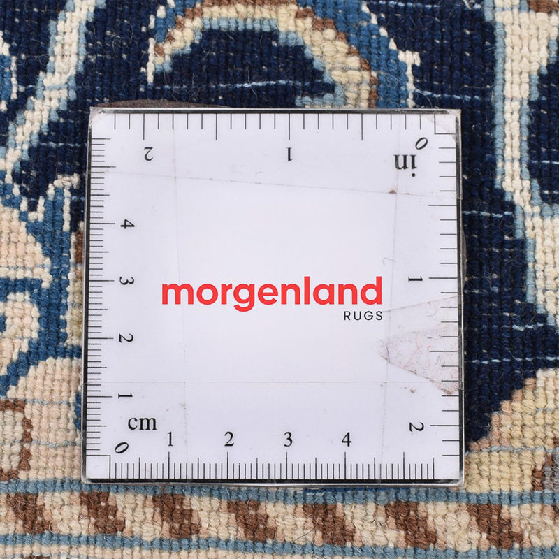 Loper Perzisch tapijt - Nain - Koninklijk - 185 x 56 cm - donkerblauw