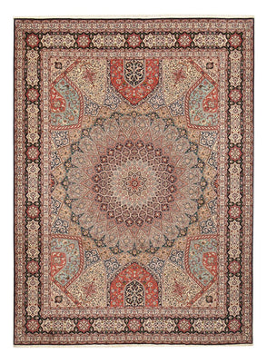 Perzisch tapijt - Tabriz - Royal - 400 x 303 cm - donker beige