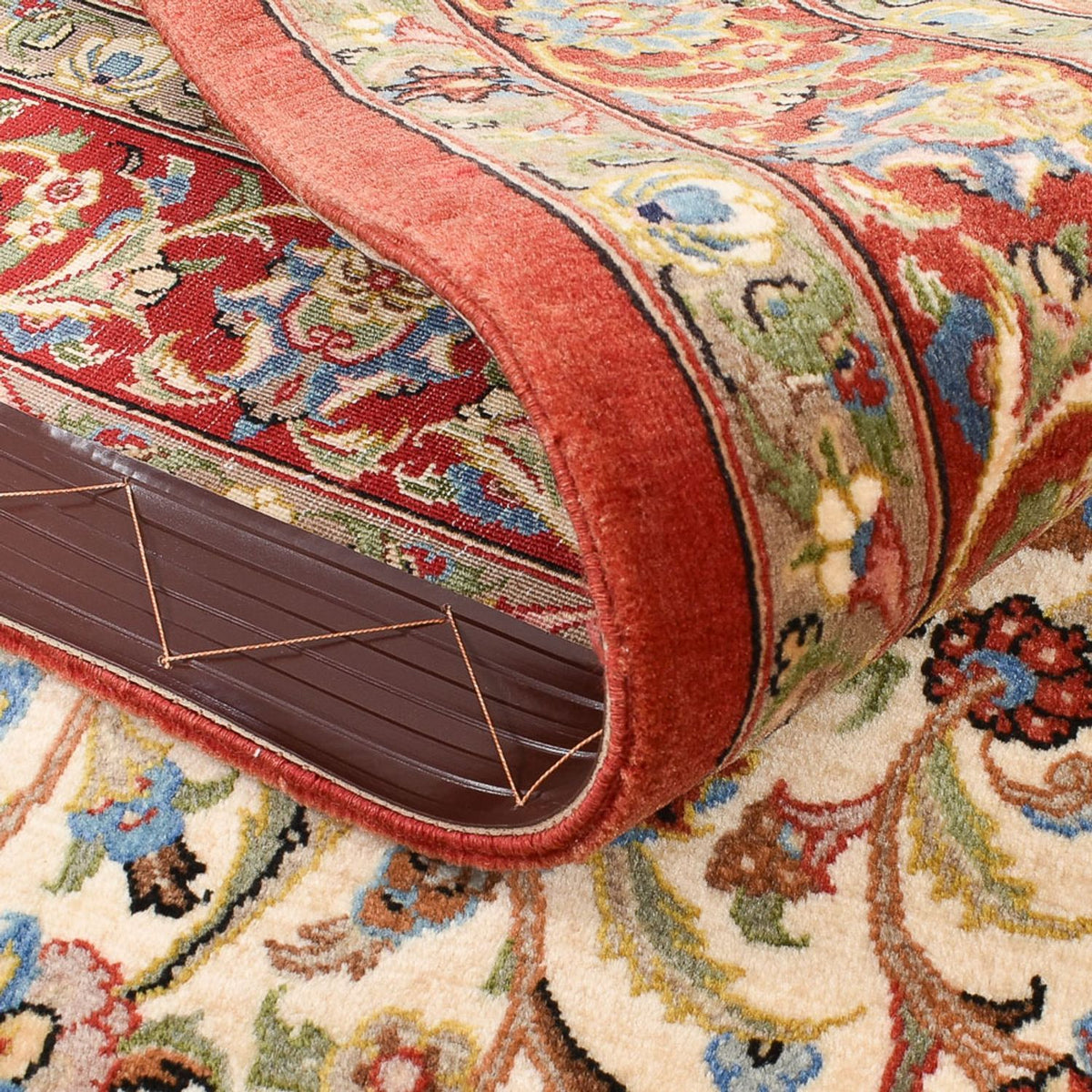 Perzisch tapijt - Ghom - Koninklijk - 162 x 109 cm - beige