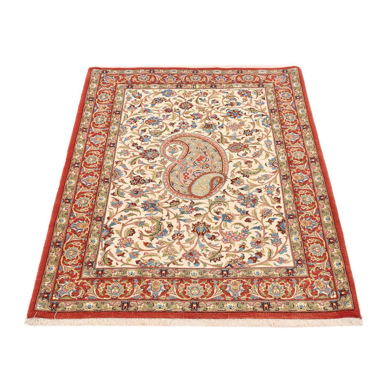 Perzisch tapijt - Ghom - Koninklijk - 162 x 109 cm - beige