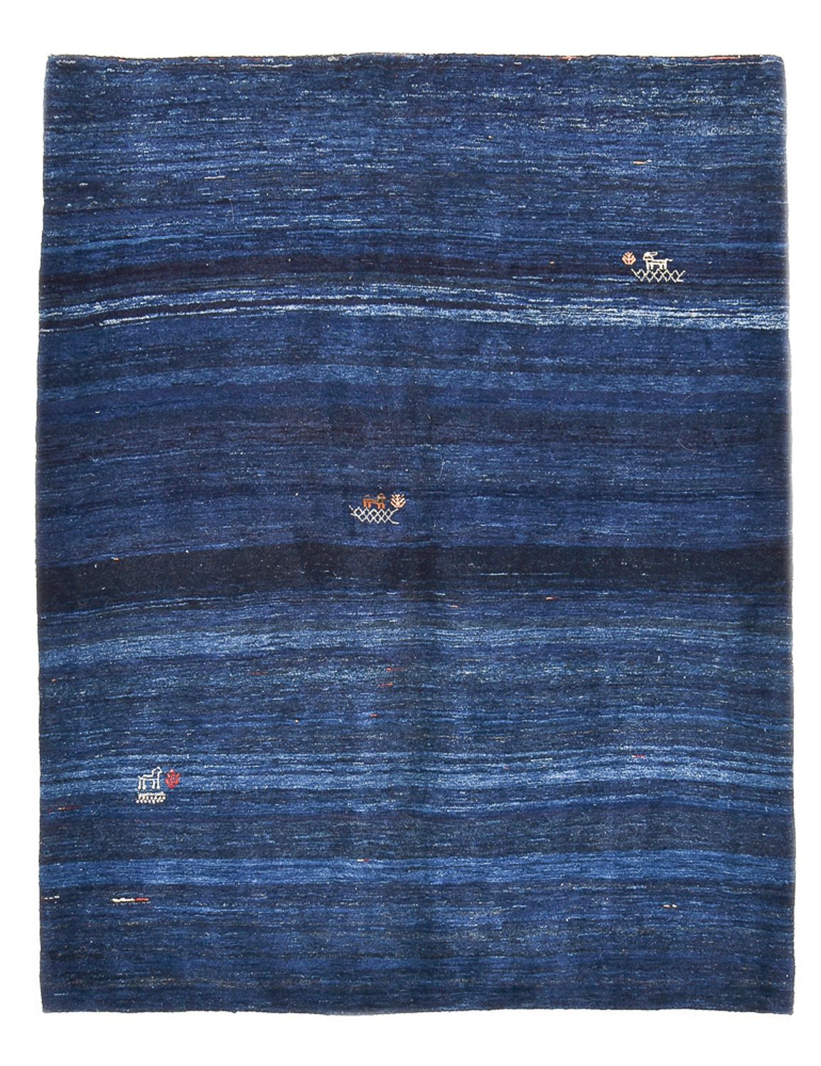 Gabbeh Tapijt - Loribaft Perzisch - 195 x 158 cm - donkerblauw