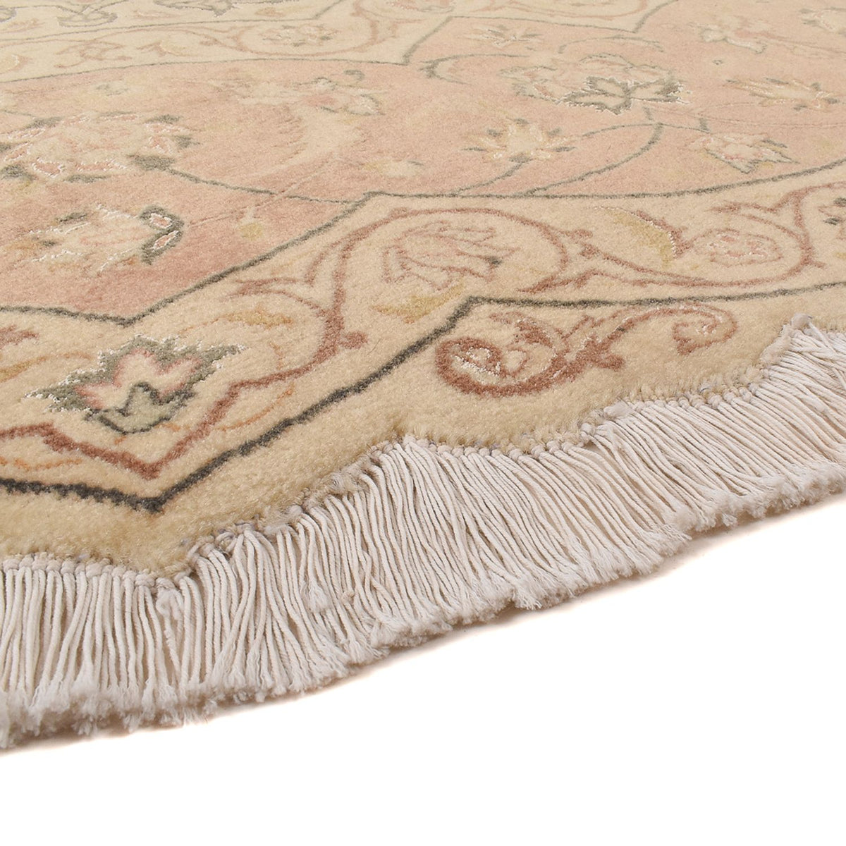 Perzisch tapijt - Tabriz - Premium rond  - 310 x 310 cm - beige