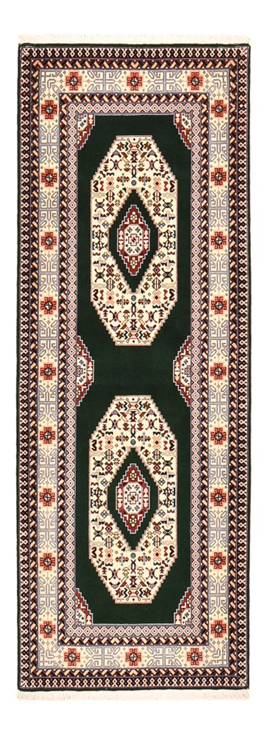 Loper Perzisch tapijt - Tabriz - Royal - 202 x 74 cm - donkerblauw