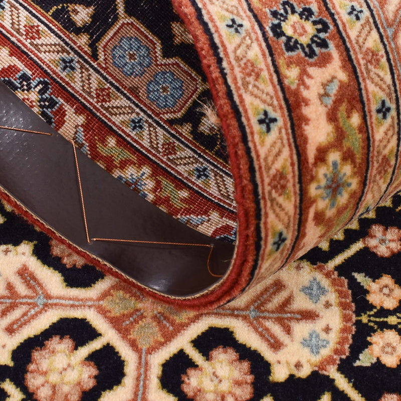 Loper Perzisch tapijt - Ghom - Koninklijk - 200 x 51 cm - donker beige