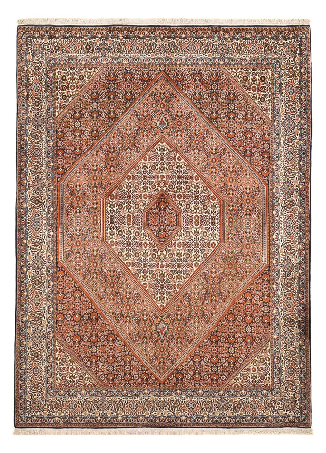 Perzisch tapijt - Bijar - 244 x 182 cm - roest
