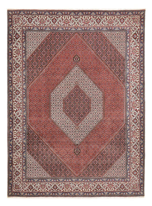 Perzisch tapijt - Bijar - 410 x 304 cm - bordeauxrood