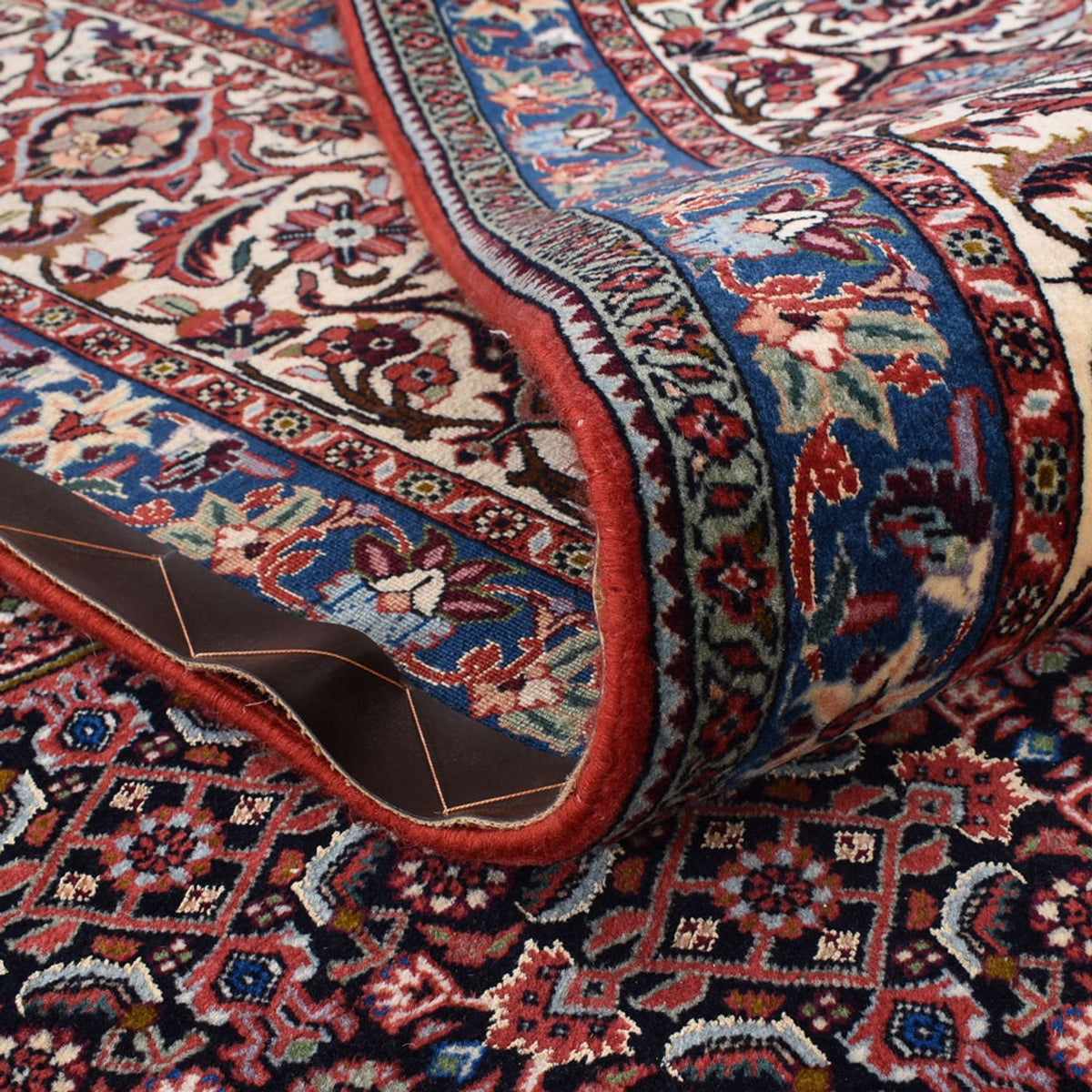 Perzisch tapijt - Bijar - 410 x 304 cm - bordeauxrood