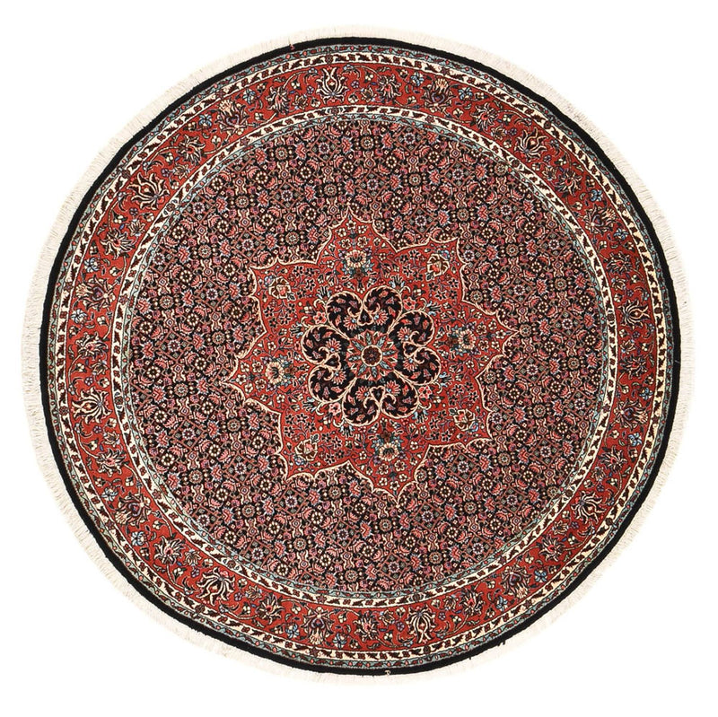 Perzisch tapijt - Bijar rond  - 150 x 150 cm - roest